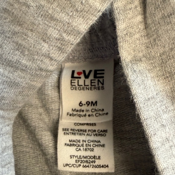 Ellen Degeneres - Light Grey Baby Overalls with adjustable shoulder straps - Picture 2 of 5